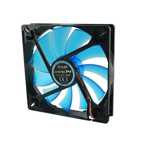Gelid Gamer 140mm x 25mm Case Fan Wing 14 UV Blue - Image 1 of 1