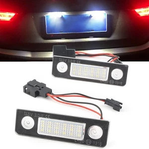 For Skoda Octavia 1Z 2pcs 13.5V White LED Car Rear License Plate Light Lamp - Picture 1 of 10