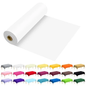 54 Inch X 100 Feet Plastic Table Cover Roll Premium Disposable Plastic Tablec... - Picture 1 of 6