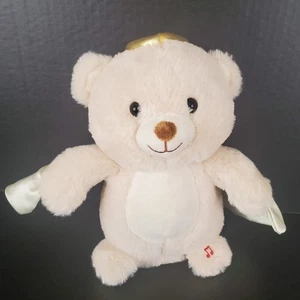 Cuddle Barn Singing Beige Angel Teddy Bear 10" Plush with Flapping Wings JOY JOY - Picture 1 of 9