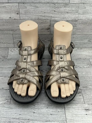 Clarks Collection Sandals Womens Sz 9 Wide Metallic Bronze Strappy Comfort Shoes - Image 1 of 4