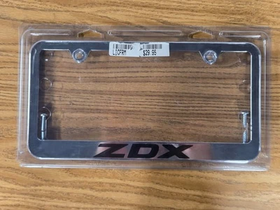 Marco de matrícula cromado Acura ZDX apto universal para autos de EE. UU. Foto 1 de 2