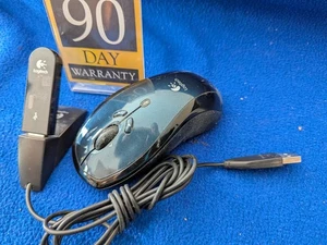 Logitech LX7 Cordless Wireless Optical Mouse blue black package - Picture 1 of 8