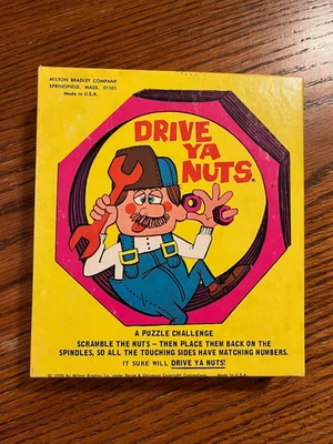 Vintage 1987 Drive Ya Nuts Puzzle Travel Brain Teaser Game Milton Bradley - Image 1 of 4