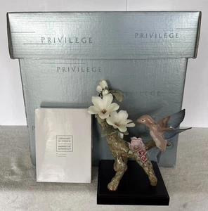 Lladro Hummingbird Privilege Gold Ltd Edition 959/1000 COA Original Box Read - Picture 1 of 23