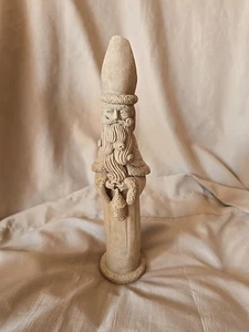 Vintage Holz Alt Welt Bleistift Weihnachtsmann. 8 Zoll groß. Unbemalt - Bild 1 von 6