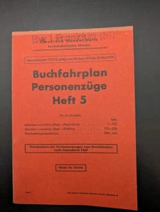 Buch Buchfahrplan Heft 5 Deutsche Bundesbahn 1973 BD München  - Bild 1 von 13