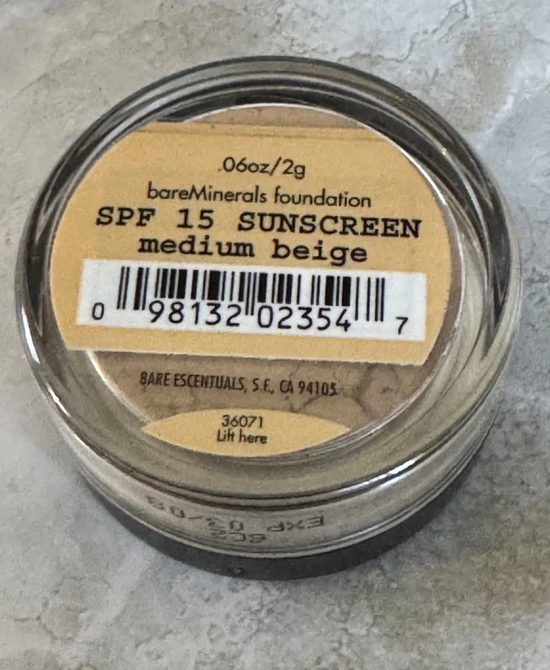 Bareminerals Loose Powder Foundation SPF 15 Medium .06oz/2g - Image 1 of 3