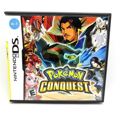 DS Pokemon Conquest (Nintendo DS) Estuche Original/Obra de Arte de Reemplazo Foto 1 de 4