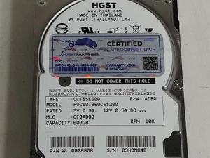 HGST Water Panther HUC101860CSS200 600 GB SAS 3 2.5 in Enterprise Drive - Picture 1 of 6