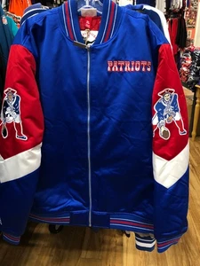 NEW ENGLAND PATRIOTS NFL THROW BACK JACKE MITCHEL & NESS HERREN MEHRFARBIG - Bild 1 von 4