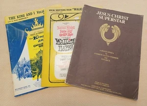 Vintage Sheet Music Lot - Christ Superstar, Walking Happy,The King And I - Picture 1 of 5
