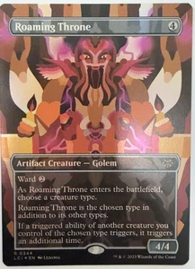 MTG Roaming Throne 0344 | FOIL BORDERLESS | NM Near Mint | Ixalan | 2023 - Picture 1 of 1
