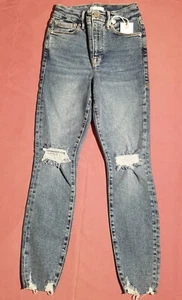 Good American Good Waist Crop Skinny Jeans Tag Size 0 / 25 NWT - Picture 1 of 17
