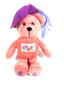 Muttertag USPS Stempel rosa Teddybär Plüsch bestickt Love You Mutter - Bild 1 von 4
