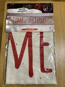 IT TIME TO FLOAT CHAPTER TWO CLOTH BANNER Halloween Party Decor - Picture 1 of 4