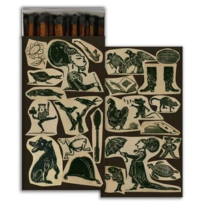 Little Characters Large Decorative Candle and Fireplace Wooden Matches - One Box - Picture 1 of 2