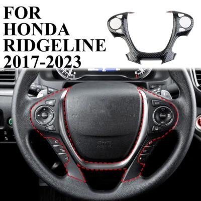 Carbon fiber Style Inner Steering Wheel Trim Cover Fit for Honda Ridgeline Pilot - Image 1 of 4