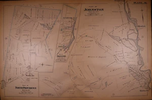 1882 Plat Map ~ WOODVILLE - JOHNSON - NORTH PROVIDENCE, RI #36 (18x28) - Picture 1 of 2