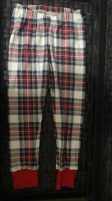 Childrens Place 睡衣 睡裤 下装 格纹和红色 格子 尺寸 4 全新无标签 — 第 1/3 张图片