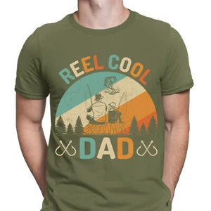 Fishing T-Shirt Reel Cool Dad Angling Fish Fisherman Novelty Mens T shirts #F#D - Picture 1 of 3
