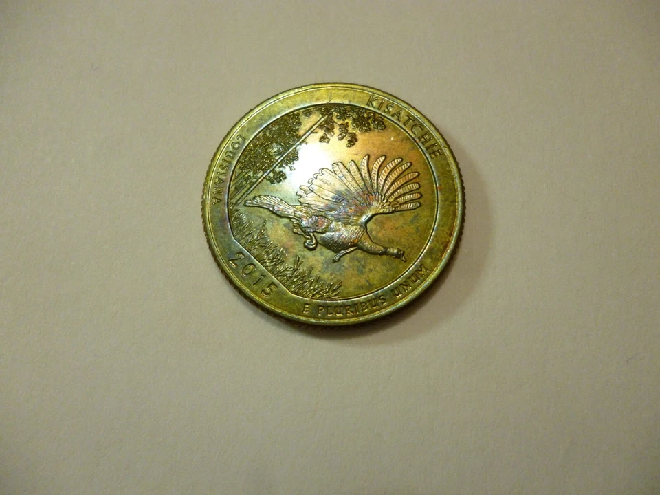 2015 d louisiana quarter ddr and toned - Image 1 of 4