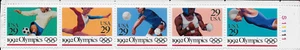 US Scott 2637-41, 1992 Olympics. Strip of 5, OG - Picture 1 of 1