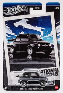 2025 Hot Wheels National Icons #3 '60 Fiat 500 Modificado BLACK | FSC - Picture 1 of 1