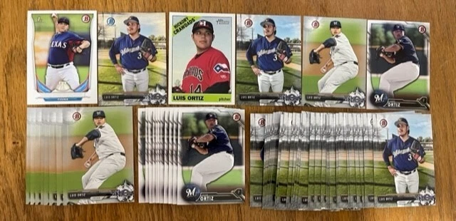 (Lote x55) Luis Ortiz 2014 Bowman #26 1º Bowman cromado Philadelphia Phillies controle remoto - Imagem 1 de 1