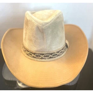 Vintage Resistol Hat Self-Conforming Ranchman Western Hat Tan Men’s Size 7 1/2” - Picture 1 of 8