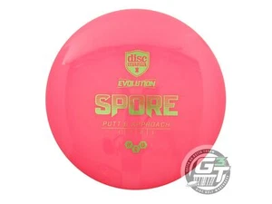 USED DiscMania Evolution Neo Soft Spore 159g Pink Lime Foil Putter Golf Disc - Picture 1 of 2