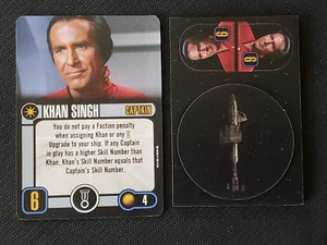 Star Trek Attack Wing (WizKids) Khan Singh Promo Captain Card - Picture 1 of 1
