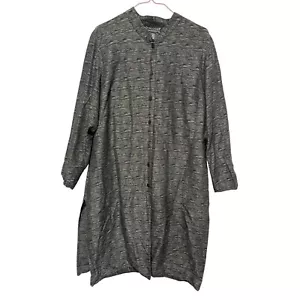 Dialogue Silk Duster Coat Dress Womens Size M - Picture 1 of 5