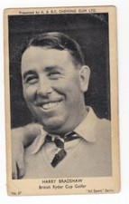 HARRY BRADSHAW 1954-55 A&BC Sports Card Golf  British Ryder Cup Golfer