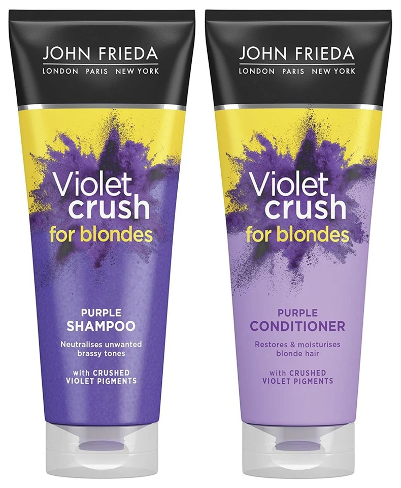 John Frieda Violet Crush for Blondes Purple Shampoo 250ml and Conditioner 250ml