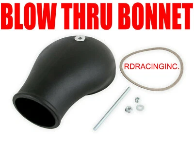HOLLEY 120-232 EFI - BLOW THRU CARB BONNET HAT 4150 CARB HAT BLACK FINISH NEW - Image 1 of 3
