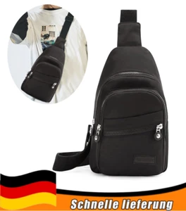 Herren Brusttasche Schultertasche Umhängetasche Sling Bag Crossbody Nylon - Bild 1 von 14