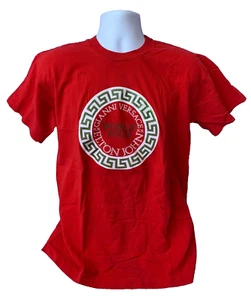 1990s Gianni Versace for ELTON JOHN T-Shirt SZ LARGE VTG THE ONE World Tour RED  - Picture 1 of 5