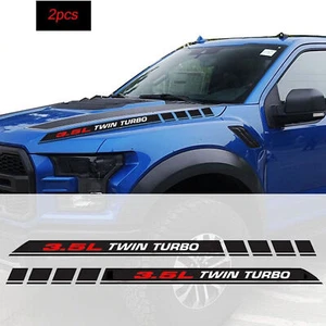 For 3.5L Twin Turbo Hood Decals emblem for Ford F150 Ecoboost V6 Pickup Truck - Picture 1 of 6