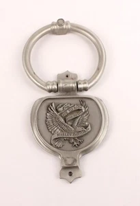 Harley Davidson Door Knocker Solid Pewter "Live to Ride-Ride to Live" 1992 USA - Picture 1 of 7