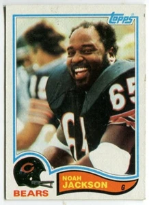 1982 Topps #298 Noah Jackson Chicago Bears - Picture 1 of 2