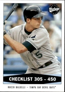 2004 Upper Deck Vintage #300 Rocco Baldelli - Picture 1 of 2