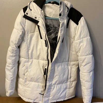 Chaqueta con Capucha Stoic Puffer Acolchada Esquí Blanca Mujer Talla SP Foto 1 de 4