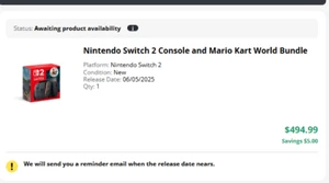 ✅Konsola Nintendo Switch 2 + pakiet Mario Kart World PRZEDSPRZEDAŻ / CZERWCOWE ZAMÓWIENIE POTWIERDZONE - Zdjęcie 1 z 1