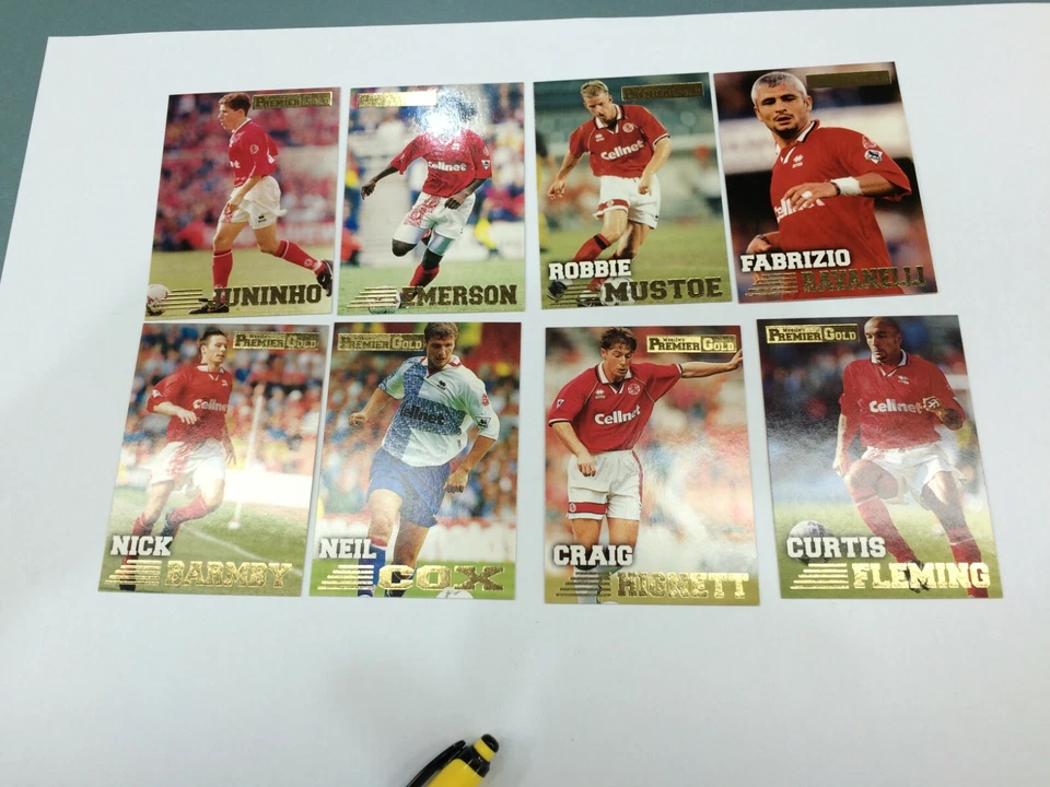 1996-97 Merlin English Premier League Soccer Card Full Team Set Middlesbrough(8) - Image 1 of 1