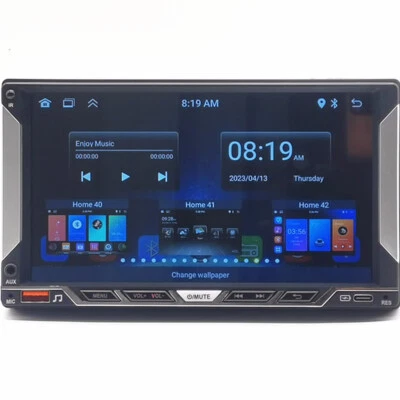 Double 2DIN Android 12 Car Stereo GPS Navigation Radio For Apple CarPlay Player - Image 1 of 4