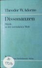 Dissonanzen. Musik In Der Verwalteten Welt. Adorno, Th. W.:
