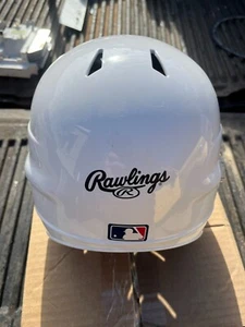 Rawlings Vapor Softball Batters Casco NO Protezione Viso Bianco 6 1/2 - 7 1/2 CFBHN-R - Foto 1 di 8