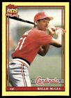 1991 Topps Willie McGee St. Louis Cardinals #I