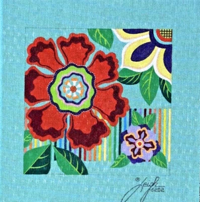 Lona a punta de aguja pintada a mano Guadalajara Charro Leigh Designs 18ct 6202 10x10 Foto 1 de 3